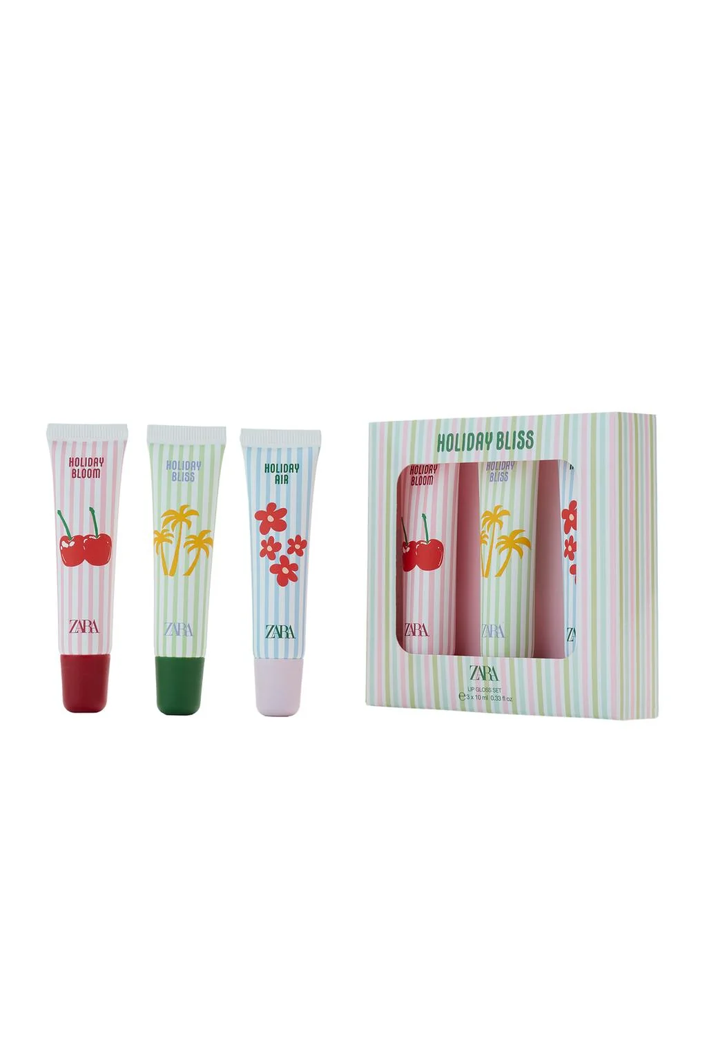 HOLIDAY BLISS LIP GLOSS SET 3 X 10ML (1.01 FL. OZ)