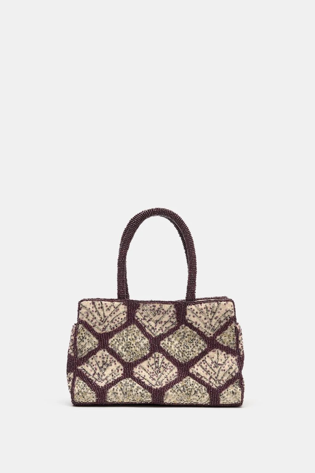 Сумка-тоут с пайетками и бисером