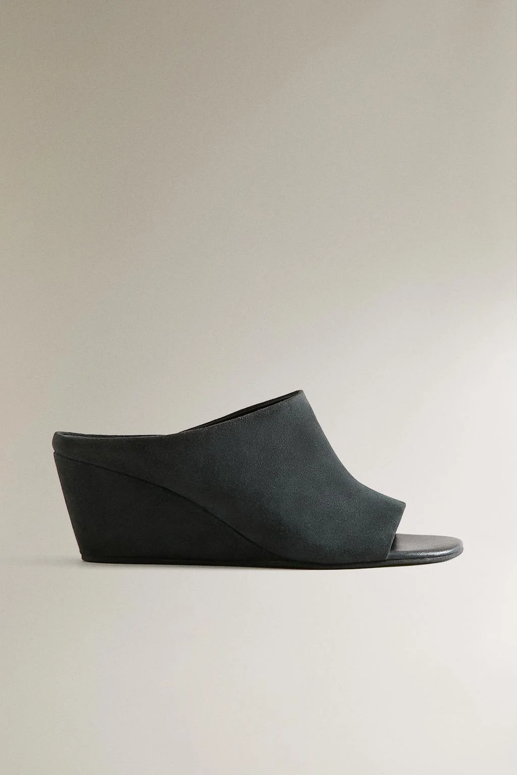 LEATHER HIGH-HEEL WEDGE SANDALS