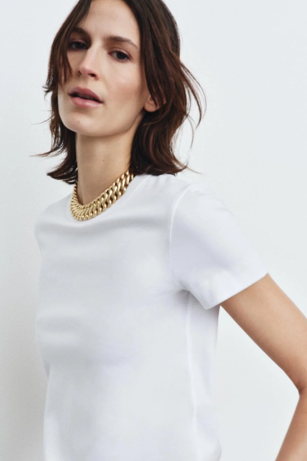 Объёмное колье на цепи