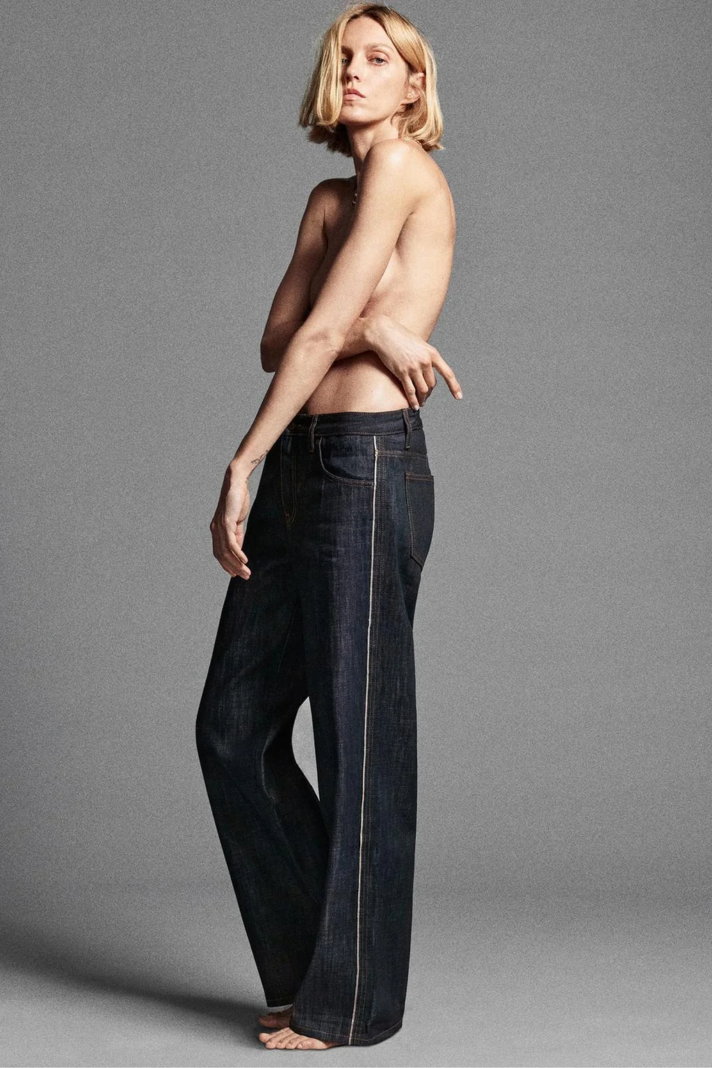 Джинсы средней посадки ZW Collection Selvedge