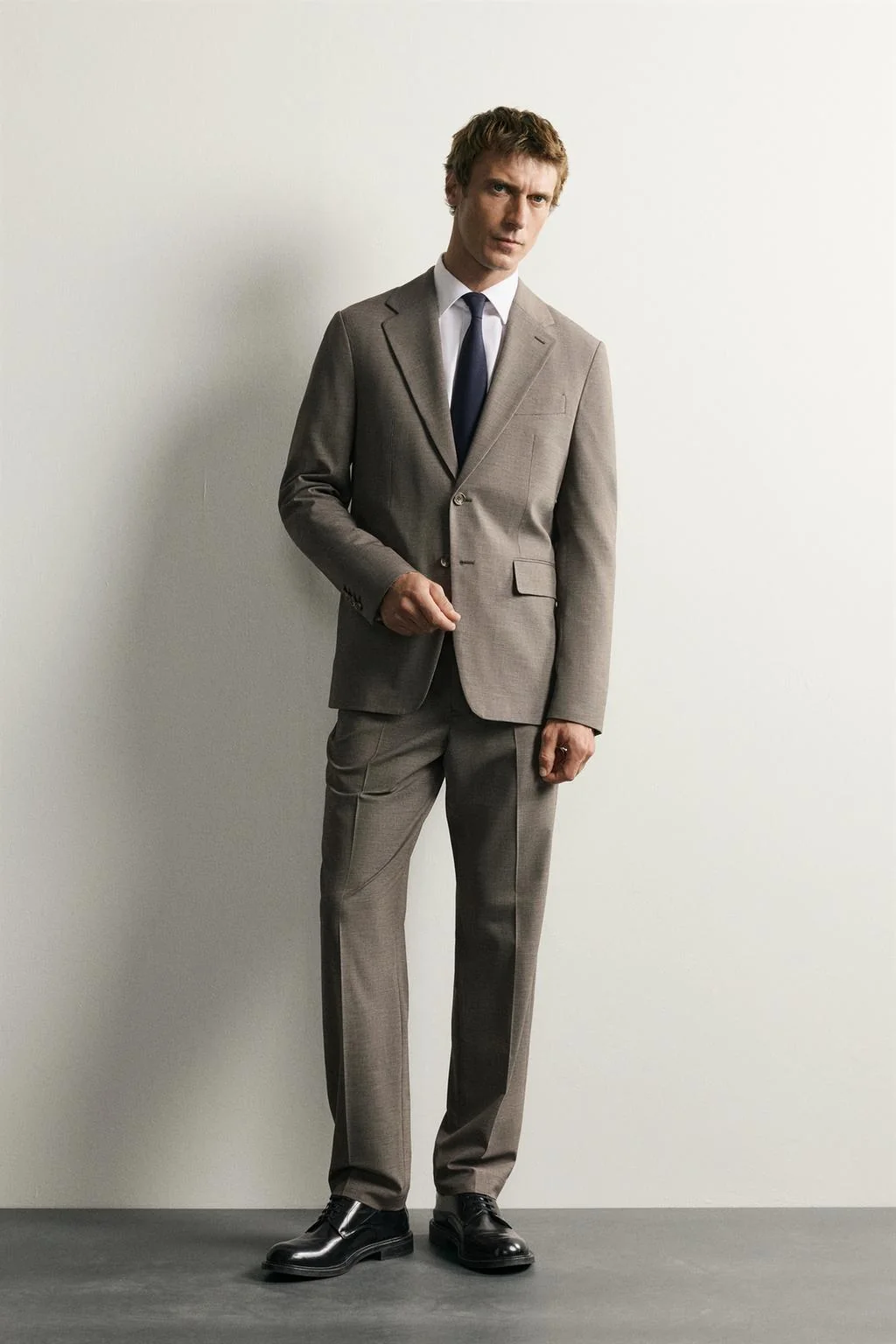HOUNDSTOOTH REGULAR FIT SUIT BLAZER