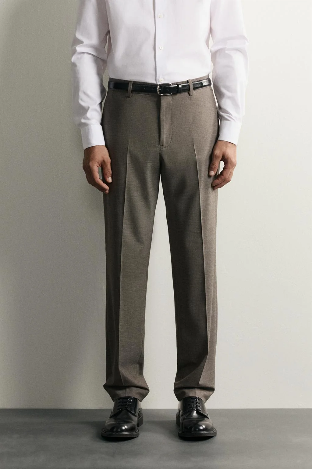 Костюмные брюки regular fit в клетку «гусиная лапка»