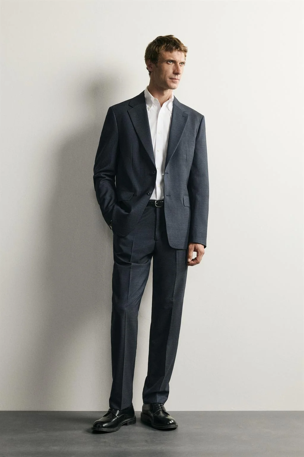 REGULAR FIT CHECK SUIT BLAZER