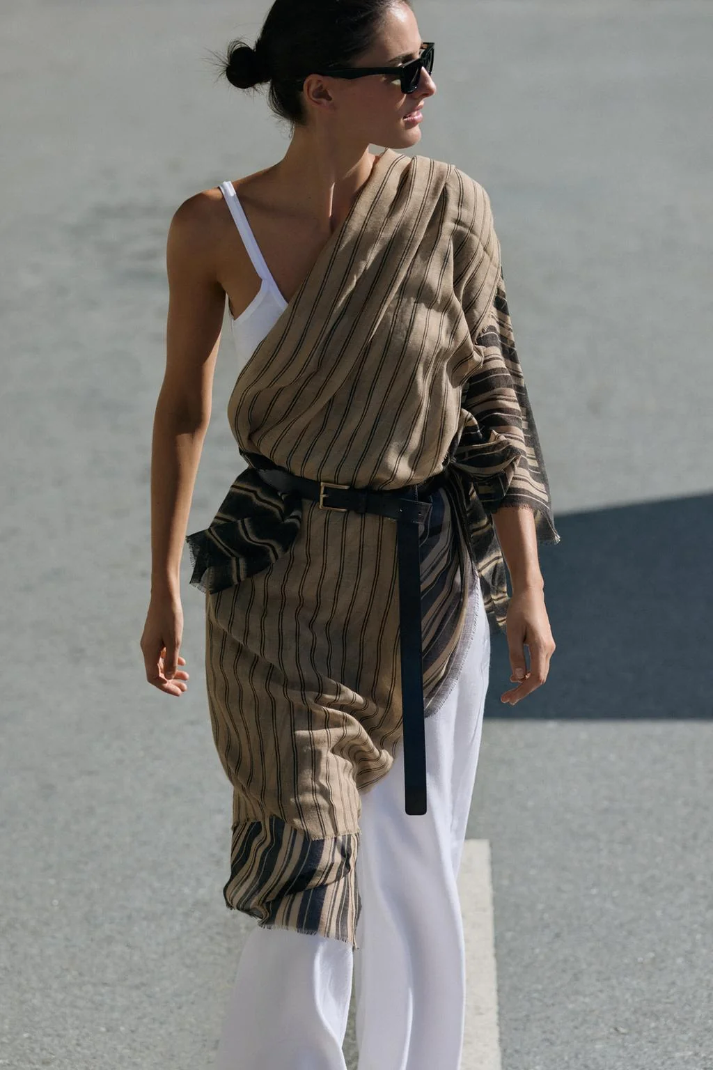 Полосатый шарф