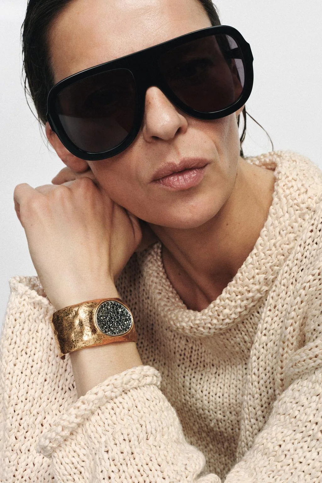 Металлизированный блестящий браслет