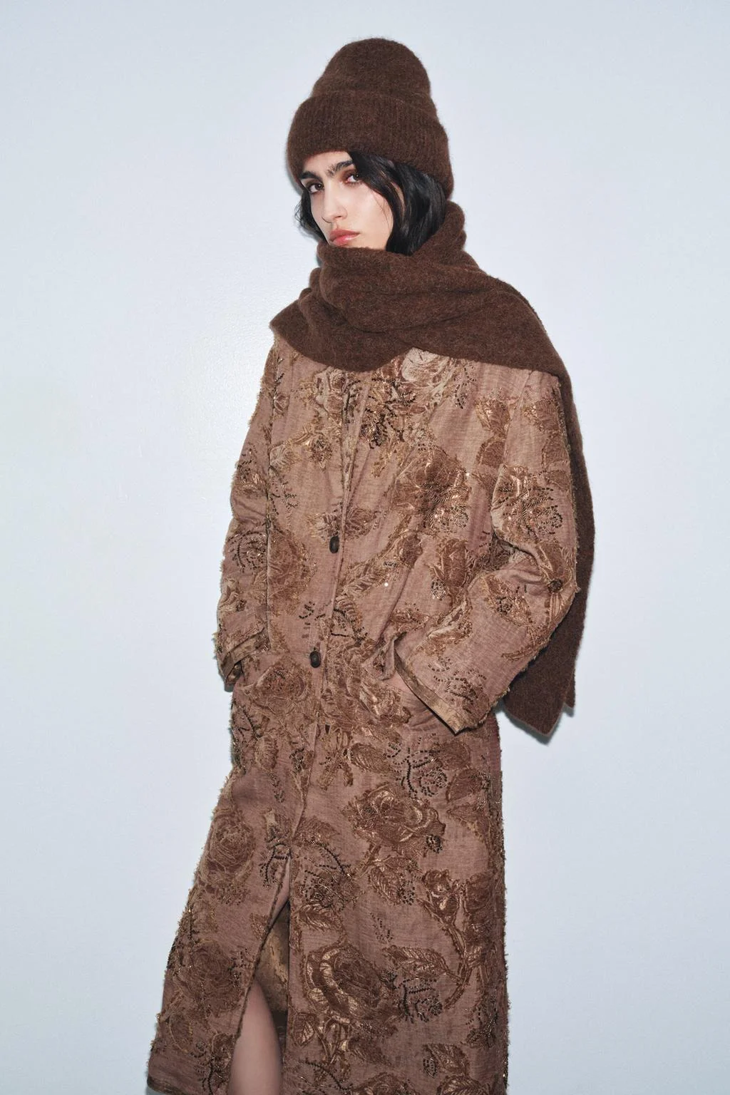 Простой трикотажный шарф