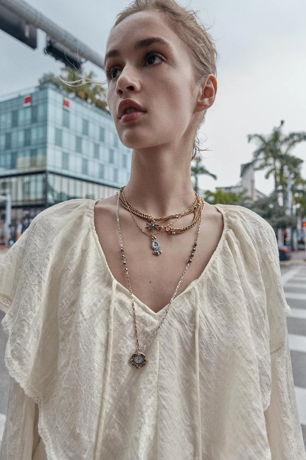 Набор из 3 ожерелий с подвесками для часов