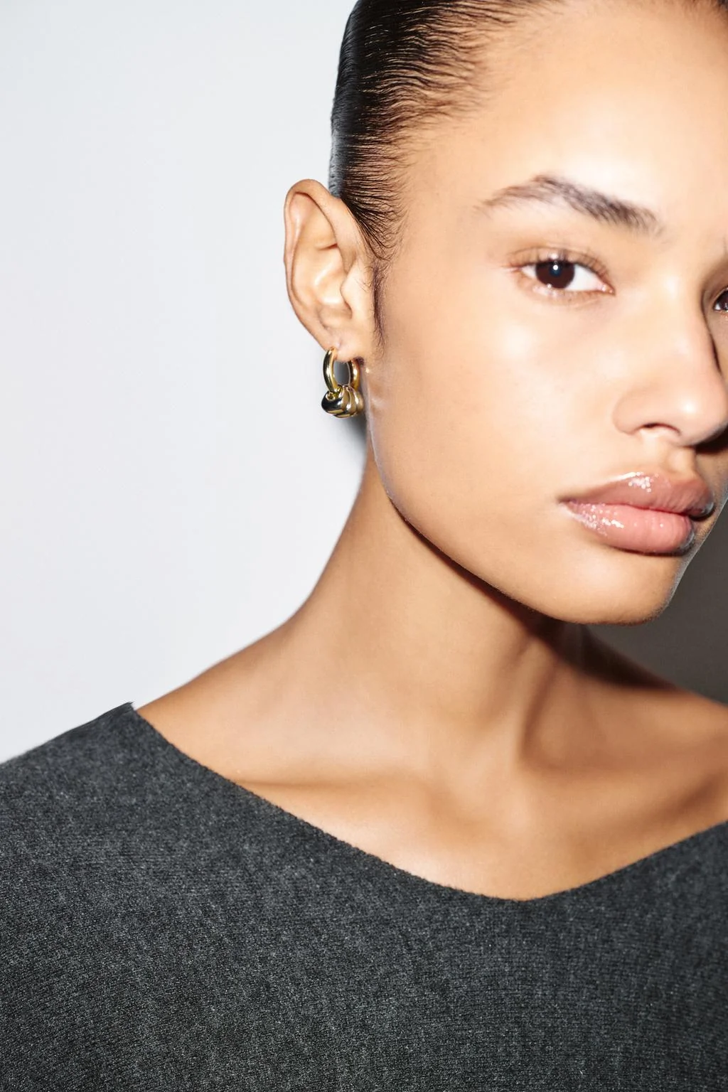 Набор разнообразных серёжек-колец