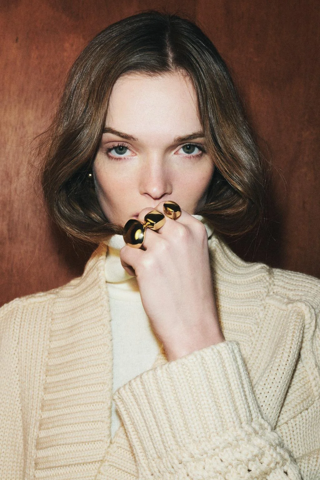 Набор из 2 колец геометрической формы