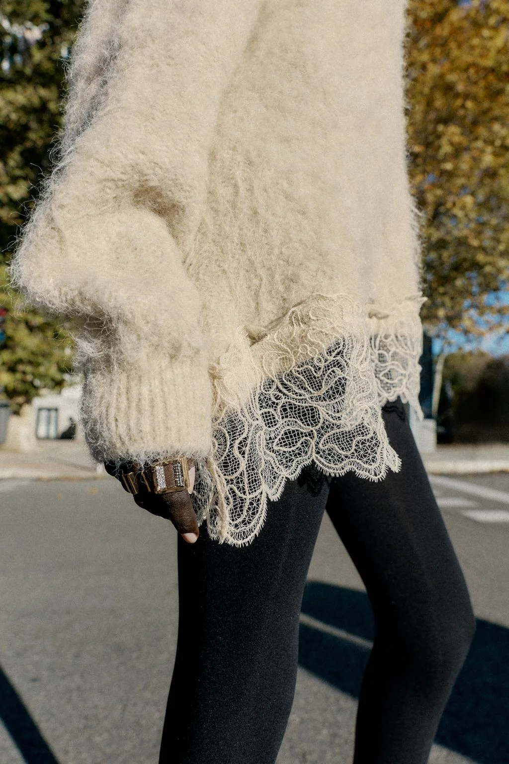 Набор из 2 квадратных блестящих металлических колец