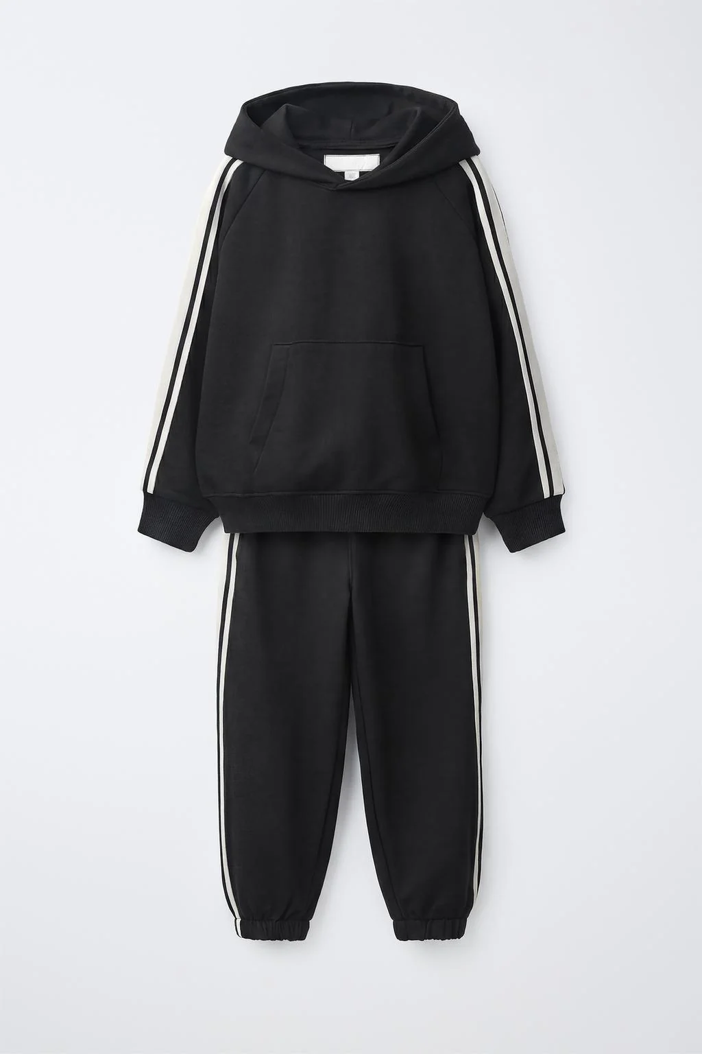 HOODIE AND SIDE STRIPE JOGGER SET