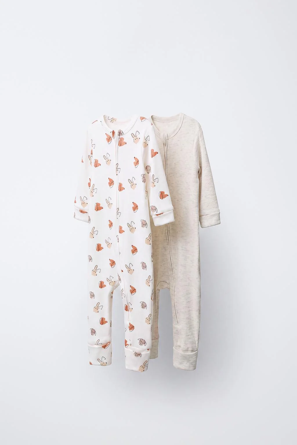 2-PACK OF CONVERTIBLE ANIMAL PRINT SLEEPSUITS