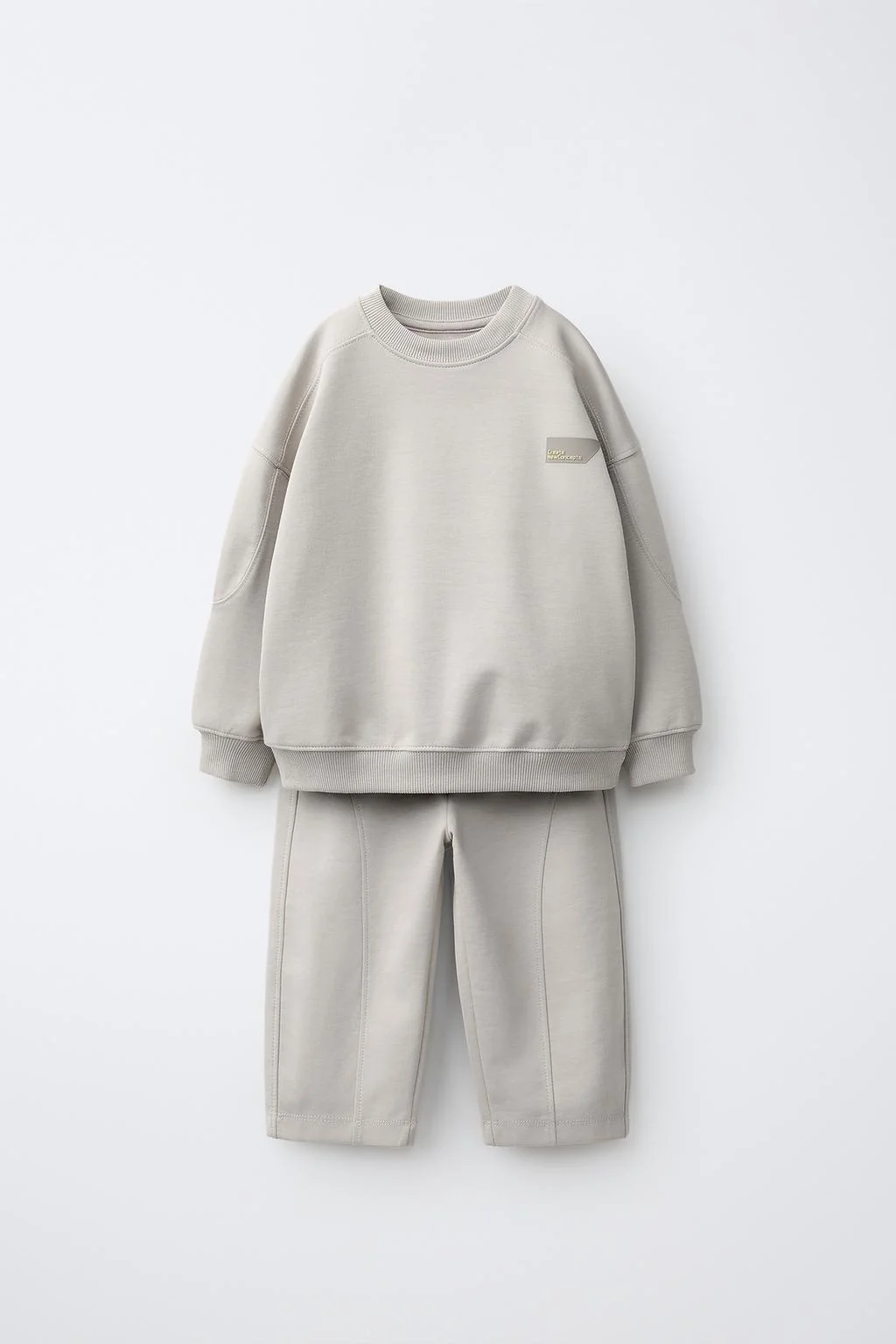 INTERLOCK SWEATSHIRT AND BARREL TROUSER JOGGER SET