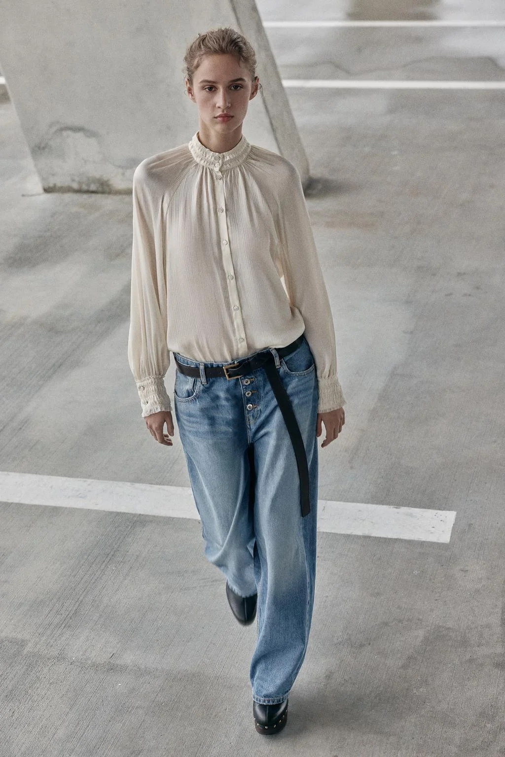 Очень длинный кожаный ремень 100%