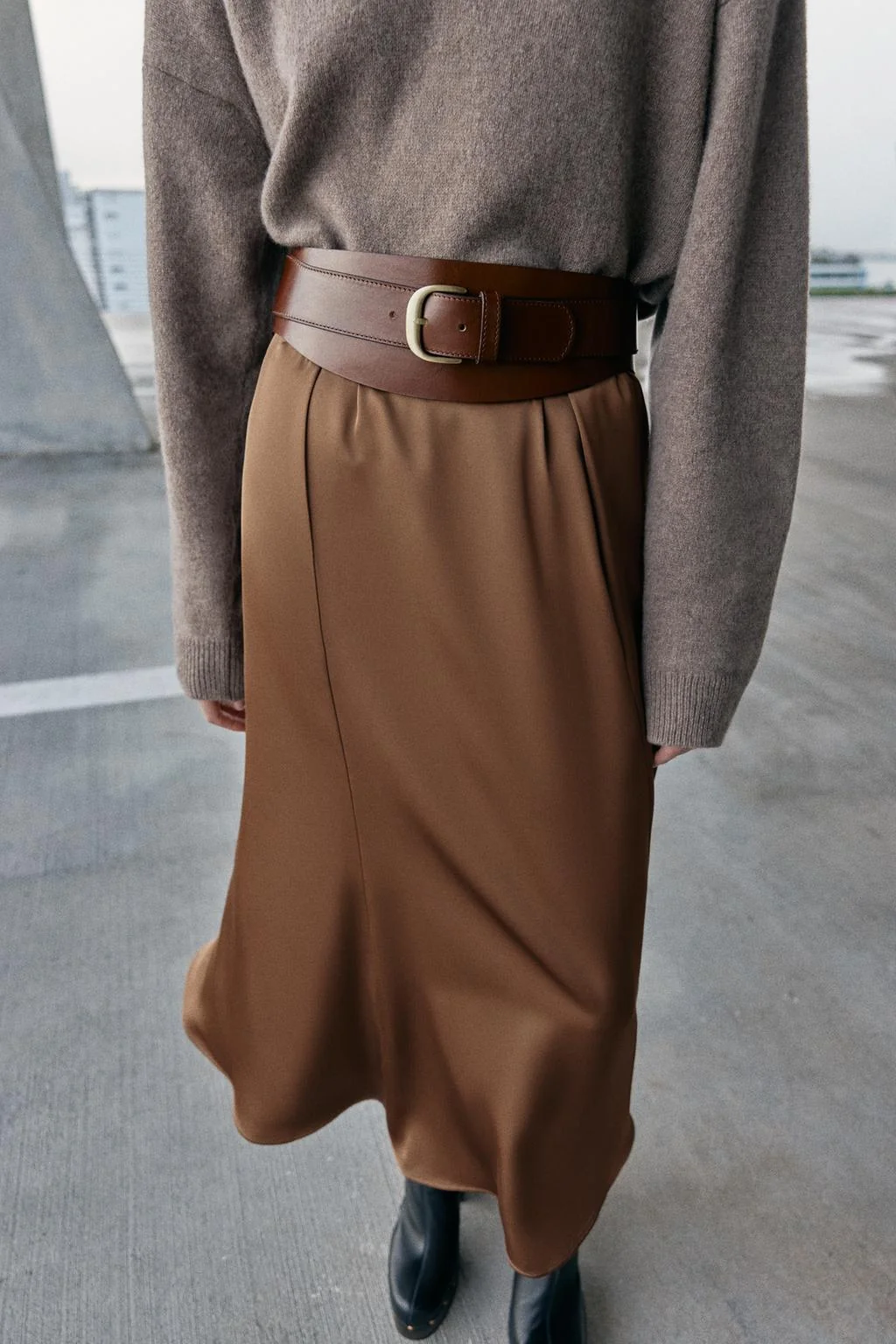 Пояс из 100% кожи с пряжкой