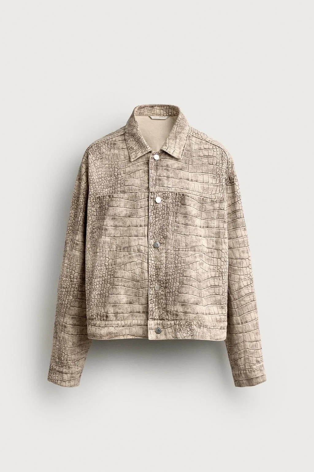 ANIMAL PRINT RELAXED FIT JACKET