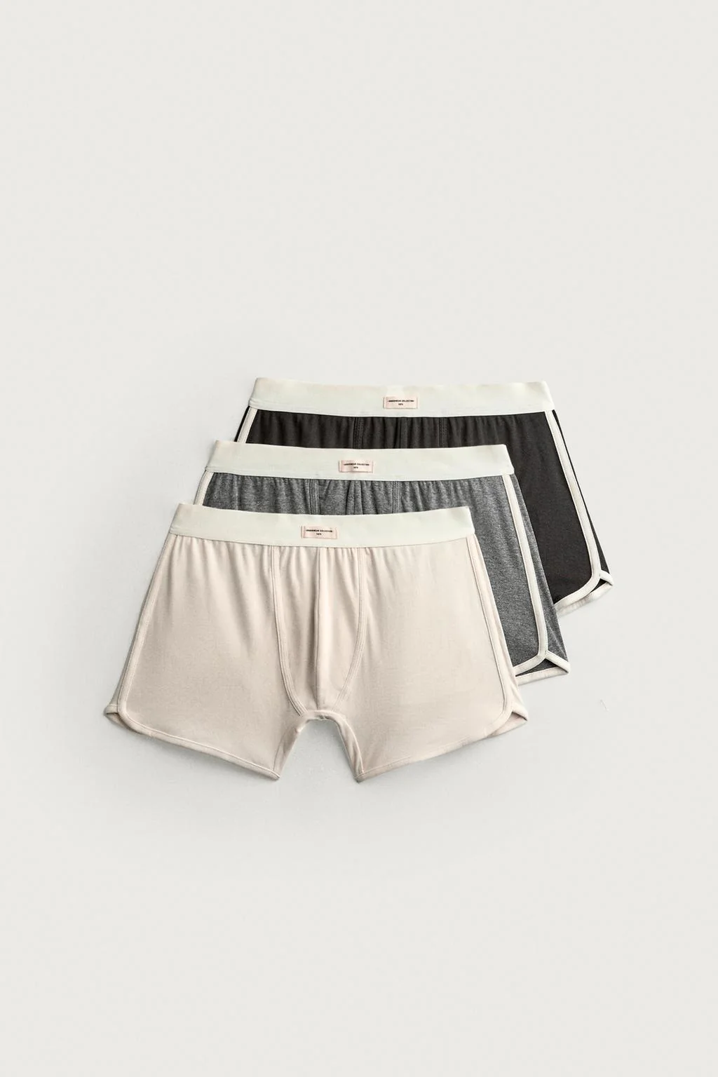 3-PACK OF CONTRAST RIB BOXERS