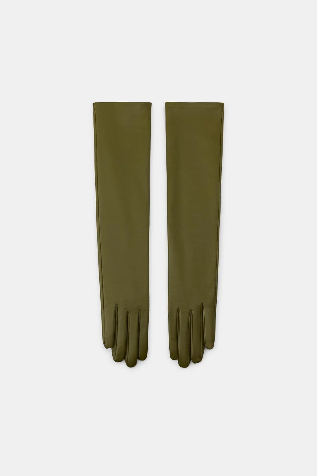 Длинные перчатки из 100% кожи