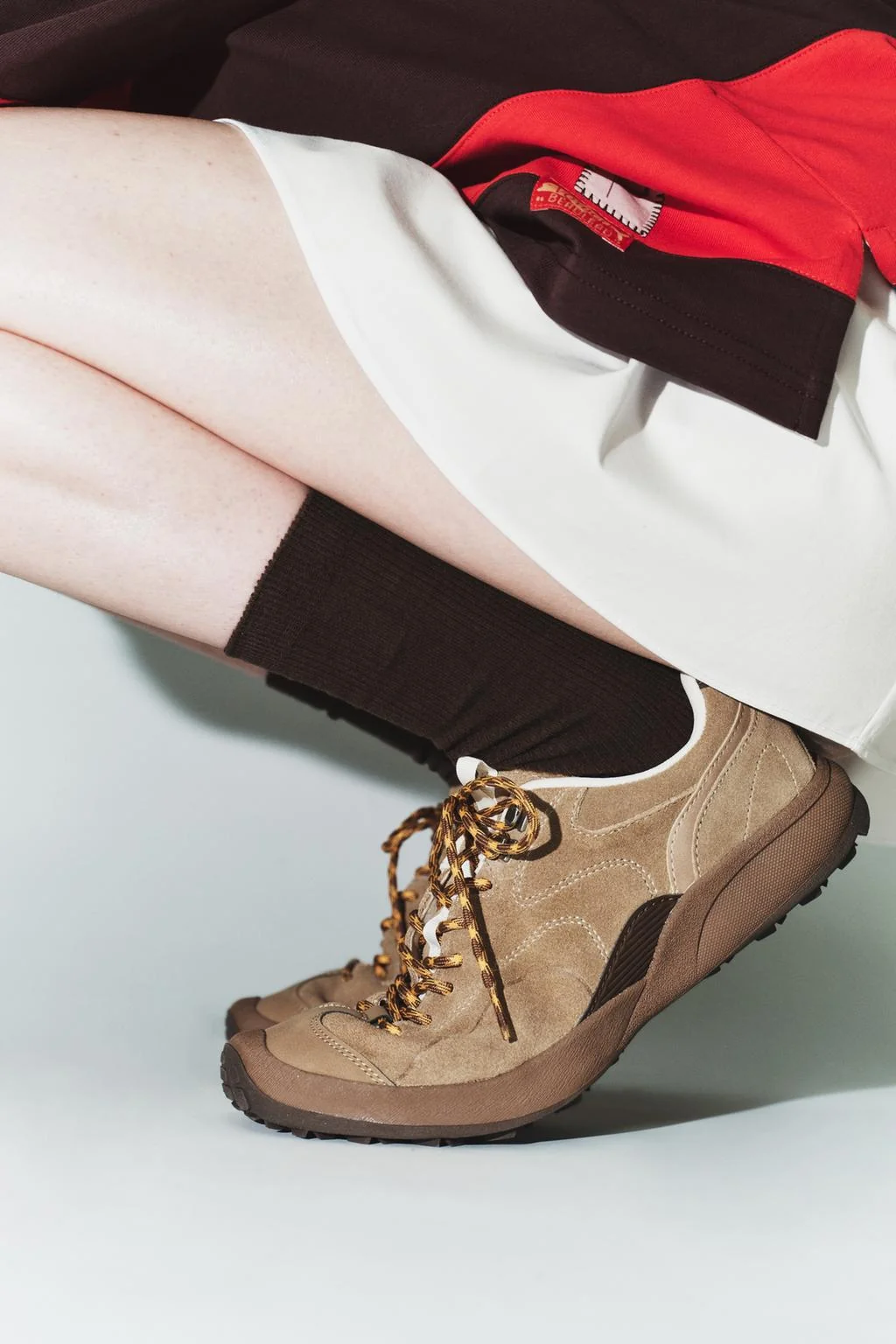 Носки из хлопка с микрорубчиком — Носки