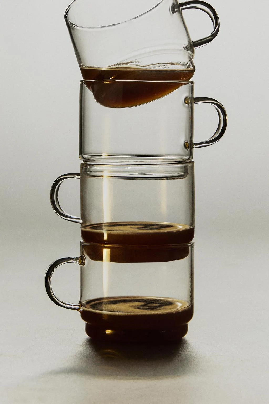 Боросиликатная стеклянная башня-бокалы (набор из 4)