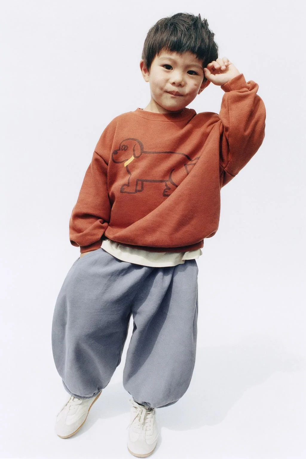 PUPPY PRINT SWEATSHIRT