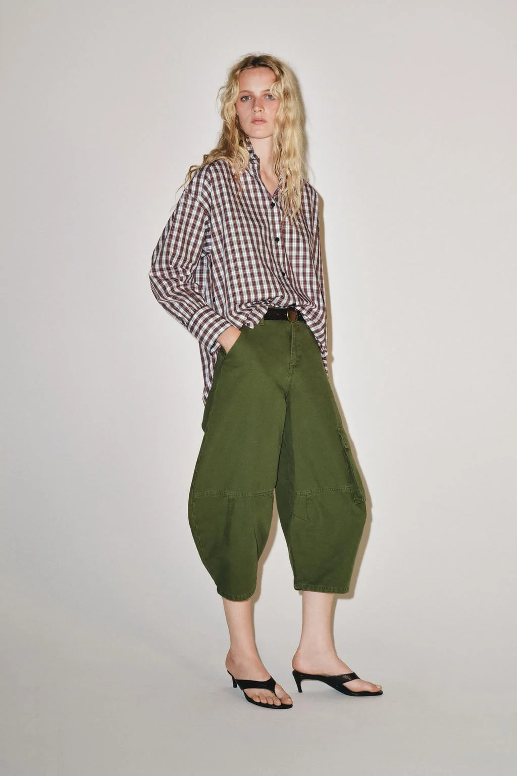 Рубашка оверсайз в клетку ZW COLLECTION