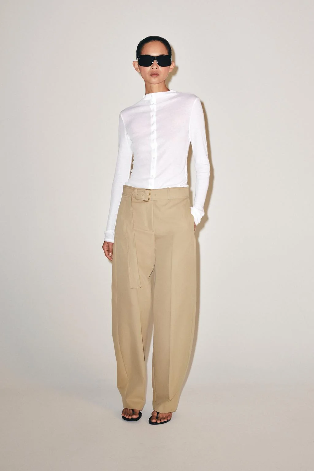 Брюки с поясом и вытачками ZW Collection
