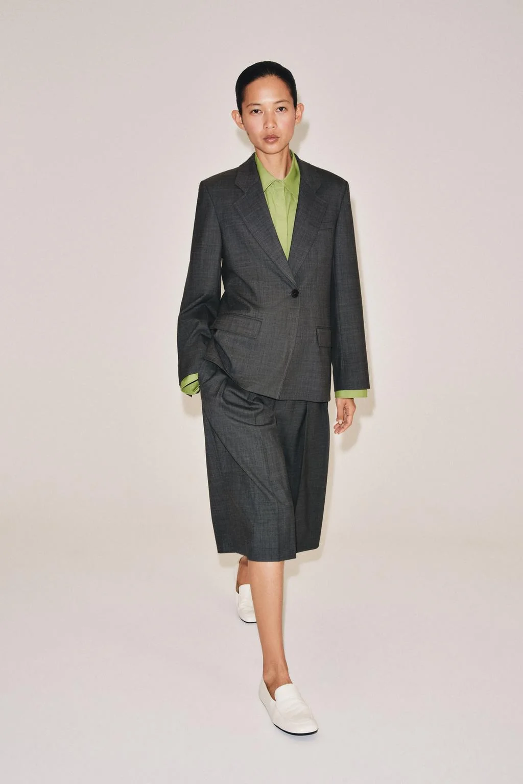 Шорты-бермуды ZW Collection из шерстяной смеси
