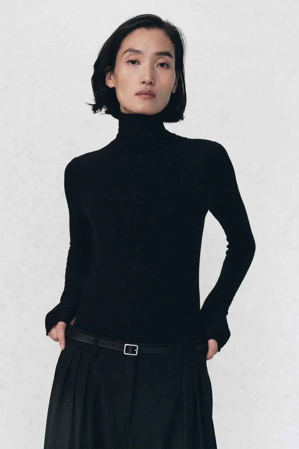 Боди из шерстяной смеси с высоким воротом SOSHIOTSUKI X ZARA