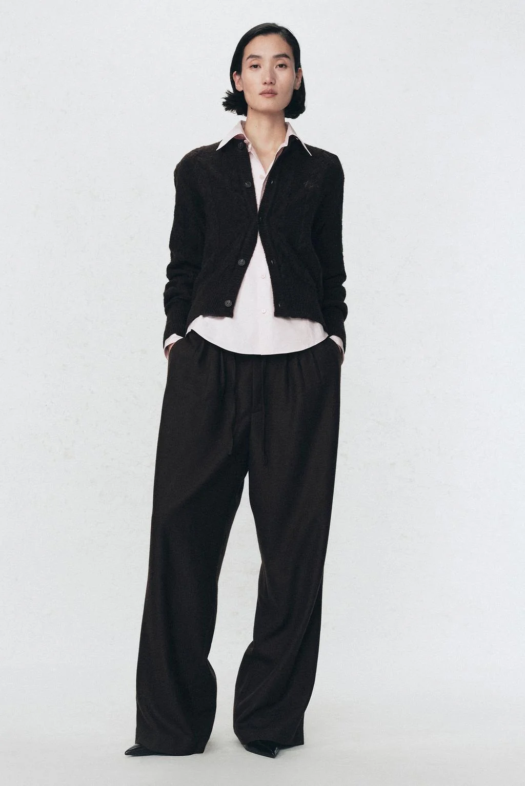 Вязаный шерстяной кардиган SOSHIOTSUKI x ZARA — Сошиоцуки × Зара