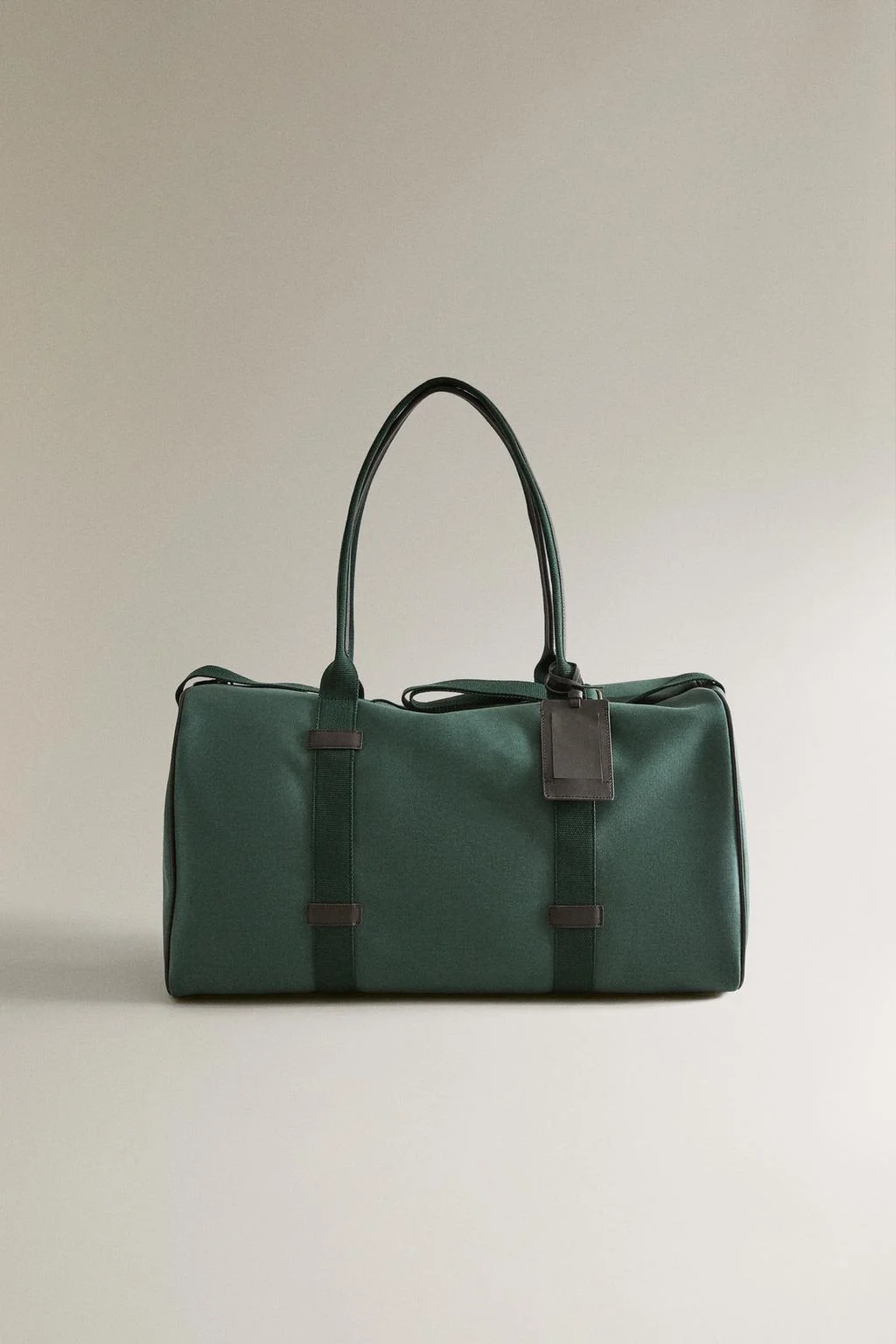 Сумка для путешествий из хлопка и кожи