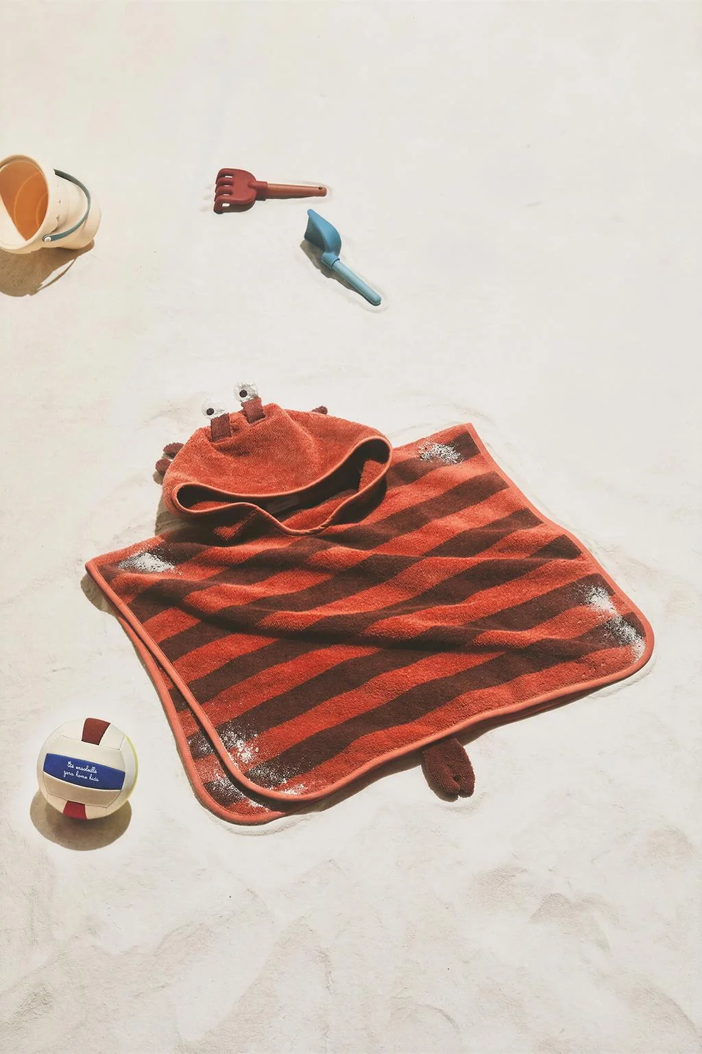 Детской пляжный плащ с омаром