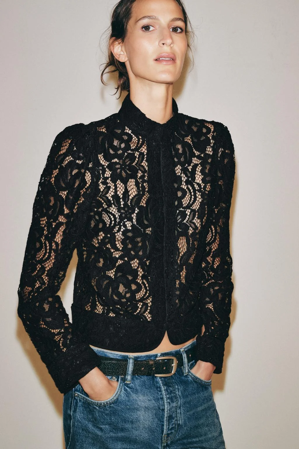 Zw collection кружевной блейзер
