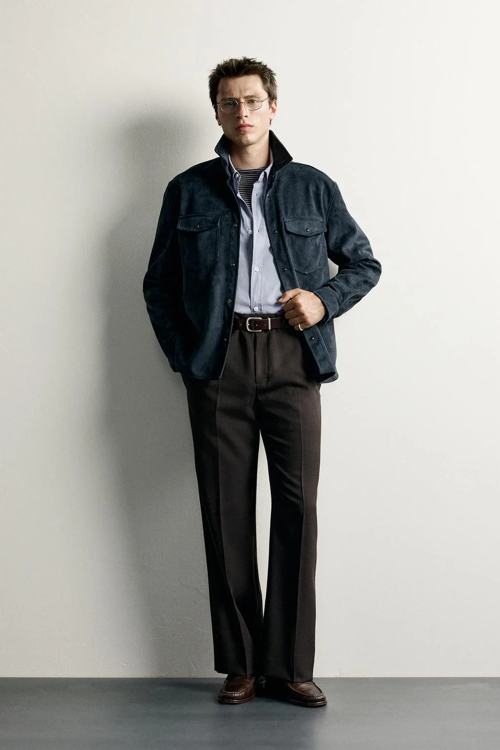 Искусственная замша overshirt