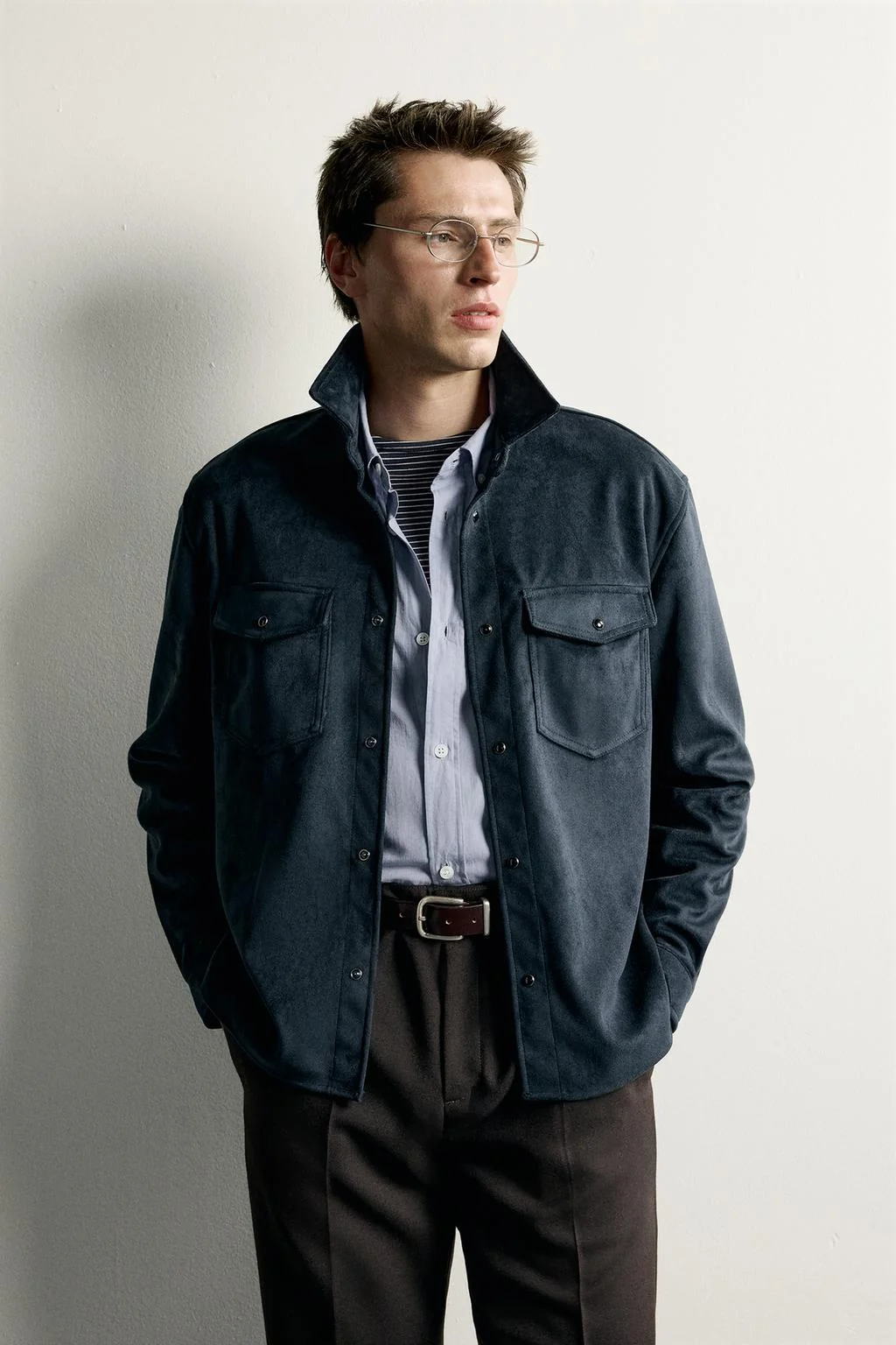 Искусственная замша overshirt