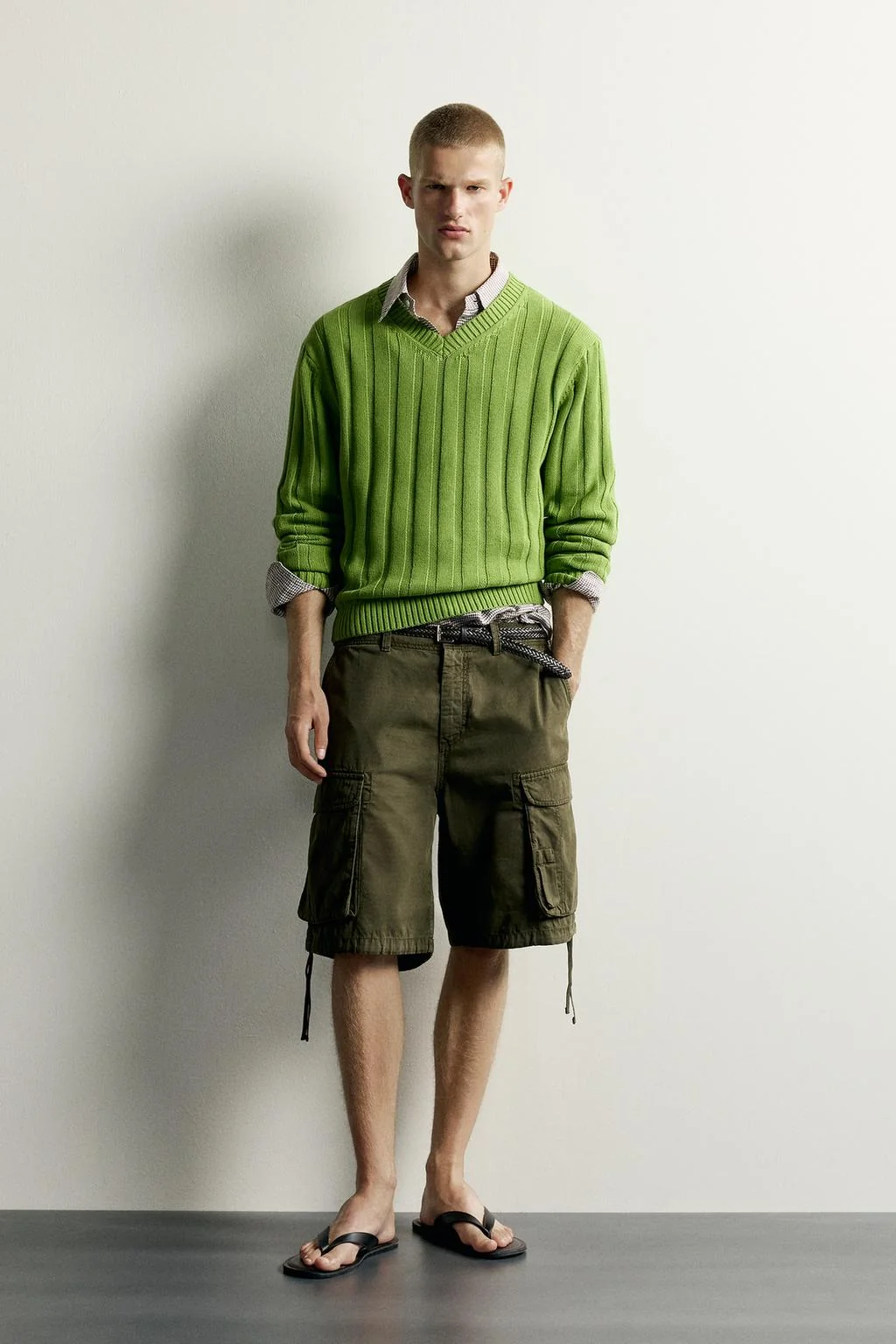 Ребристый джемпер relaxed fit