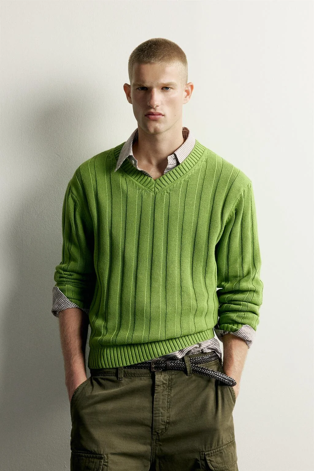 Ребристый джемпер relaxed fit