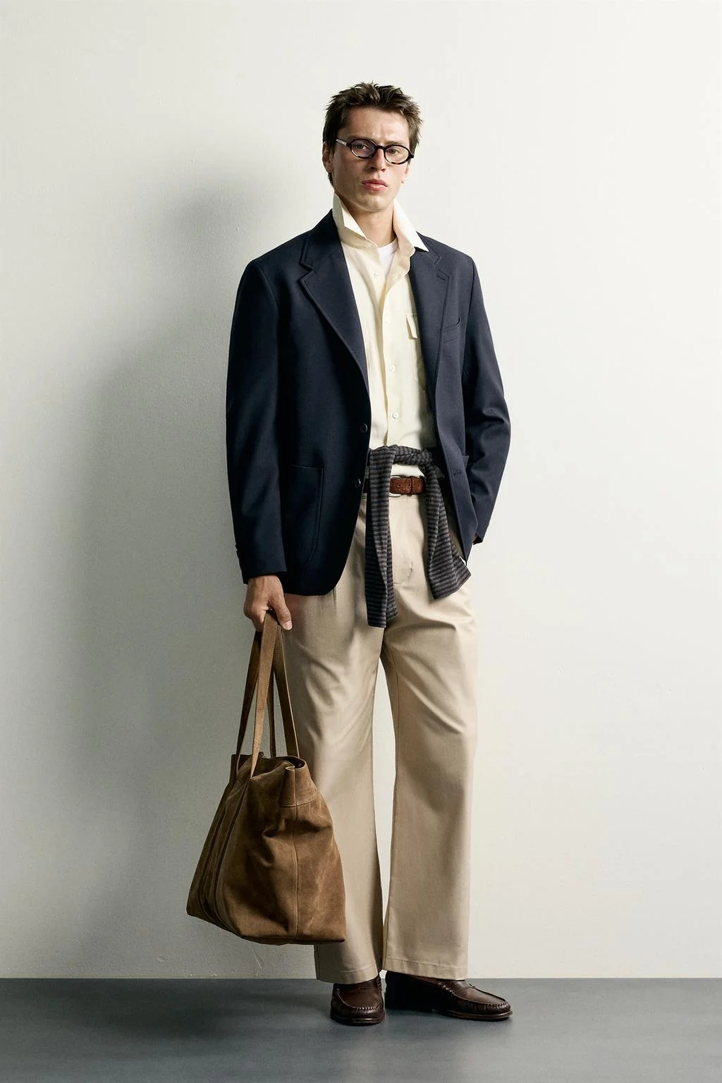 100% шерстяной пиджак relaxed fit