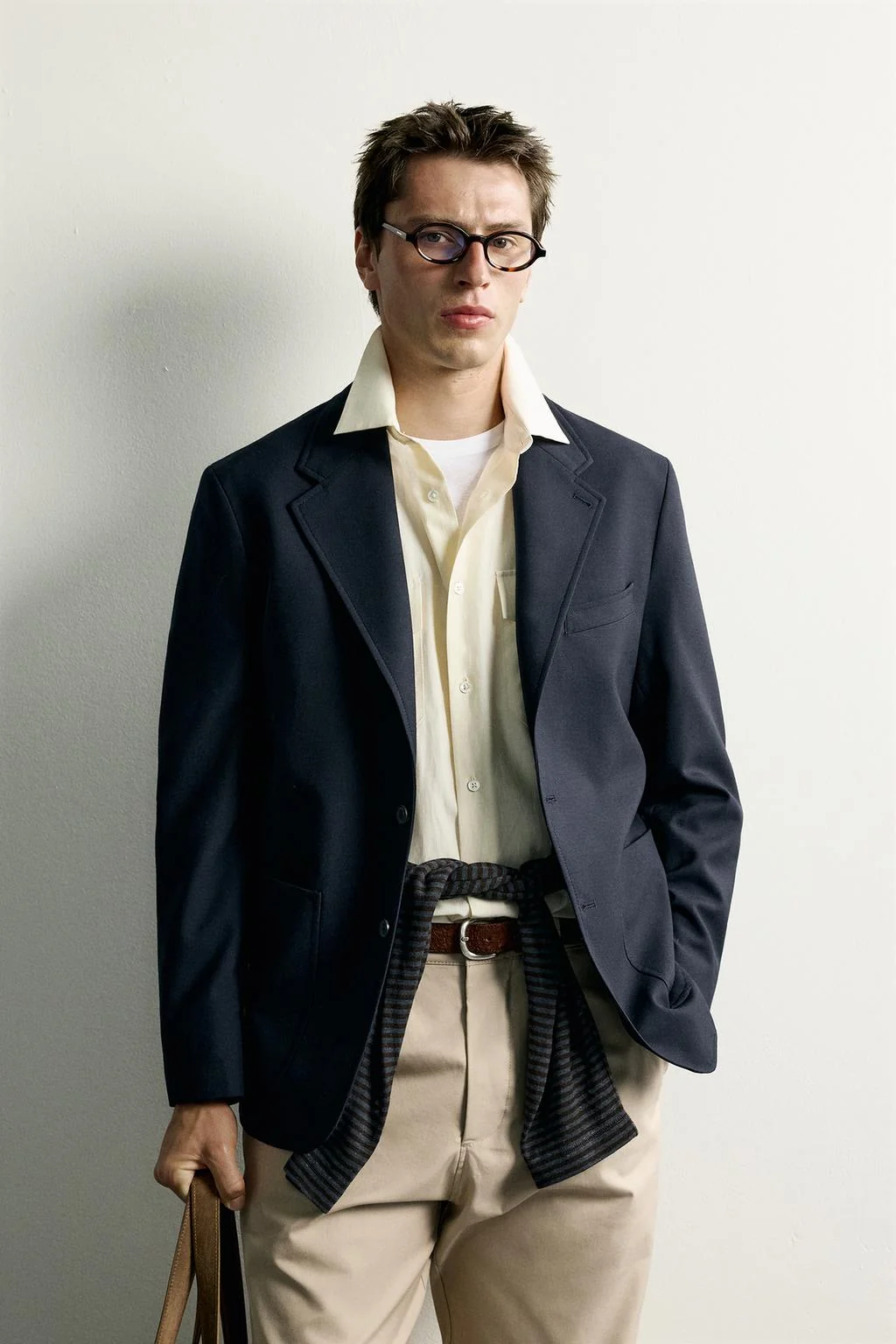100% шерстяной пиджак relaxed fit