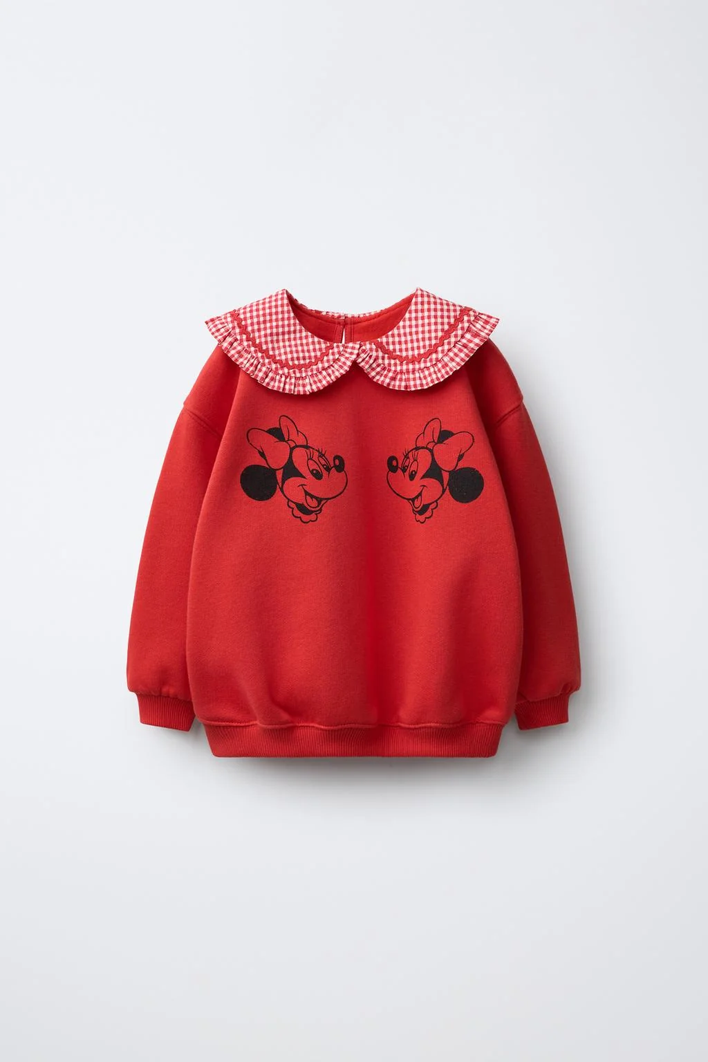 Толстовка Minnie Mouse © Disney с воротником в клетку