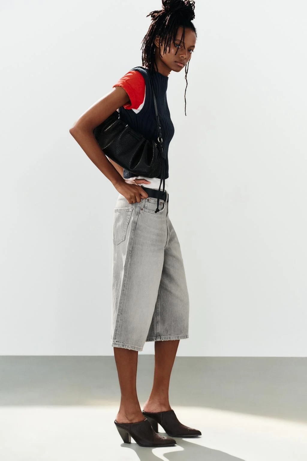 HAIR-ON LEATHER MULE