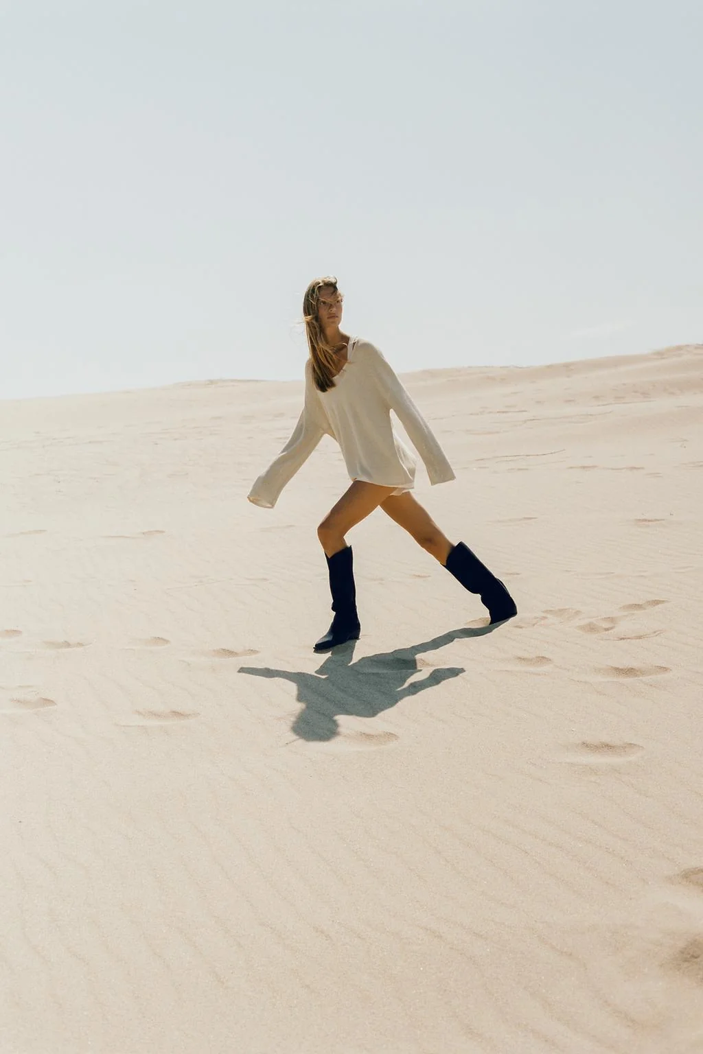 Ковбойские сапоги из замши со шлицей