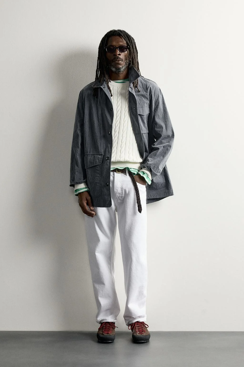 Aaron Levine x Zara мытый технический овершерт