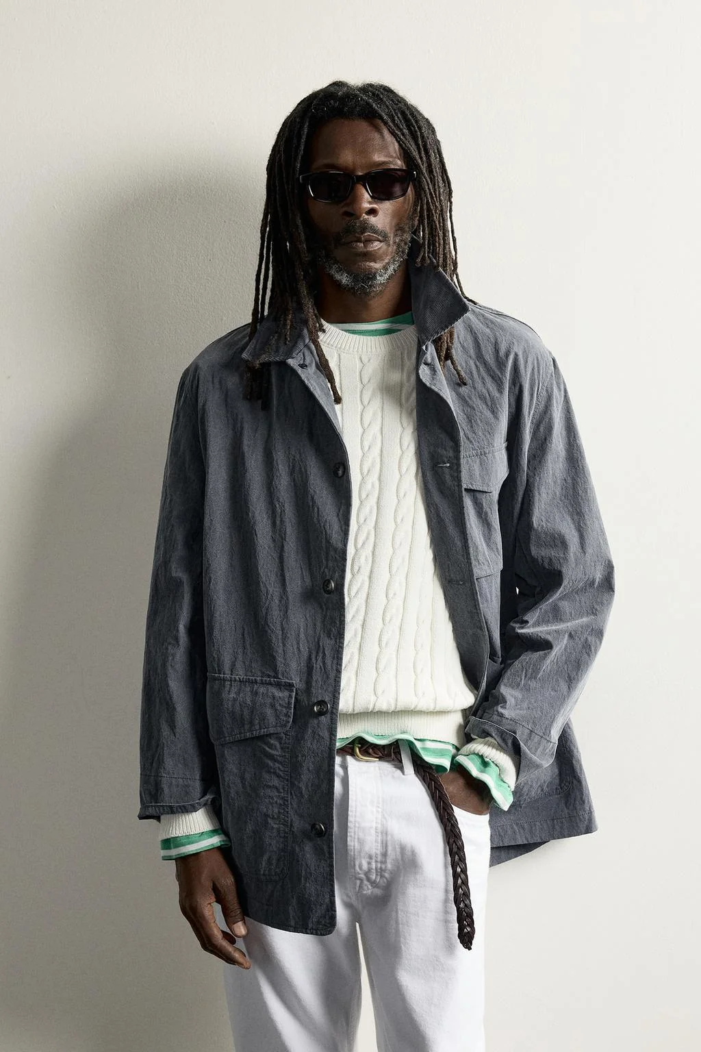 Aaron Levine x Zara мытый технический овершерт