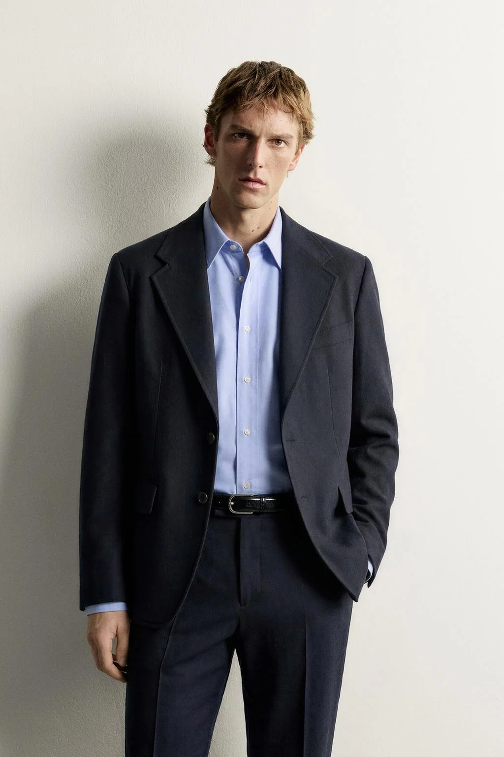100% WOOL SUIT BLAZER AARON LEVINE X ZARA