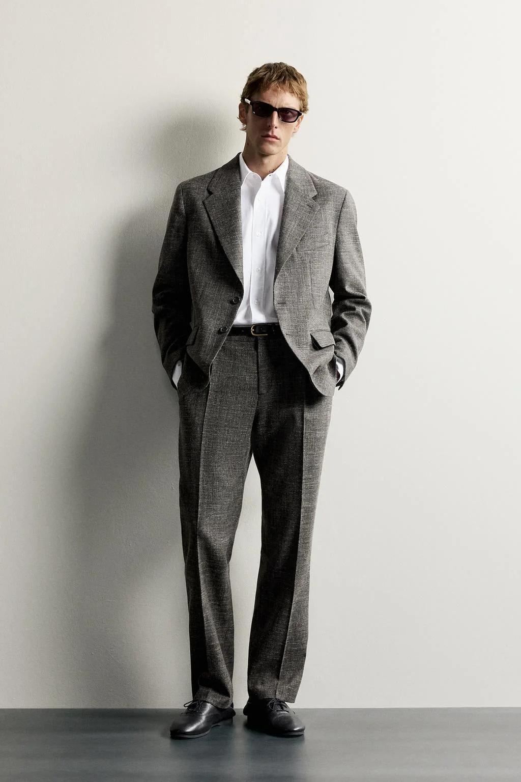 Пиджак из шерсти и льна Aaron Levine x Zara
