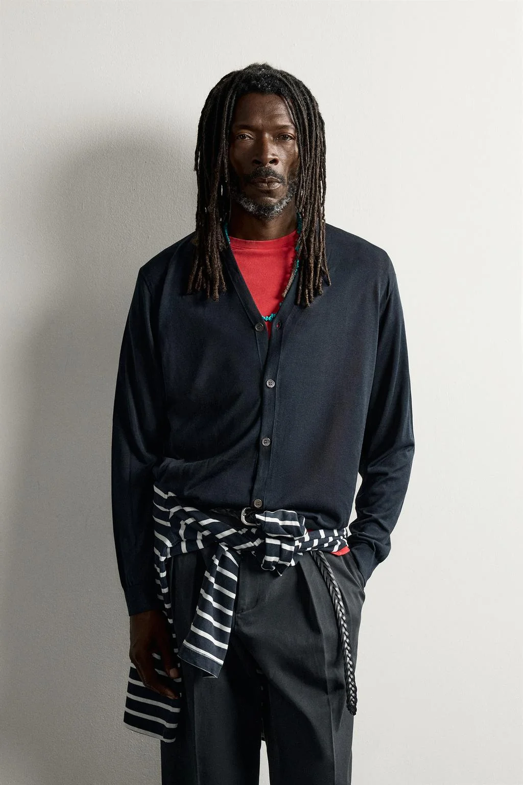 LIGHTWEIGHT 100% SILK CARDIGAN AARON LEVINE X ZARA