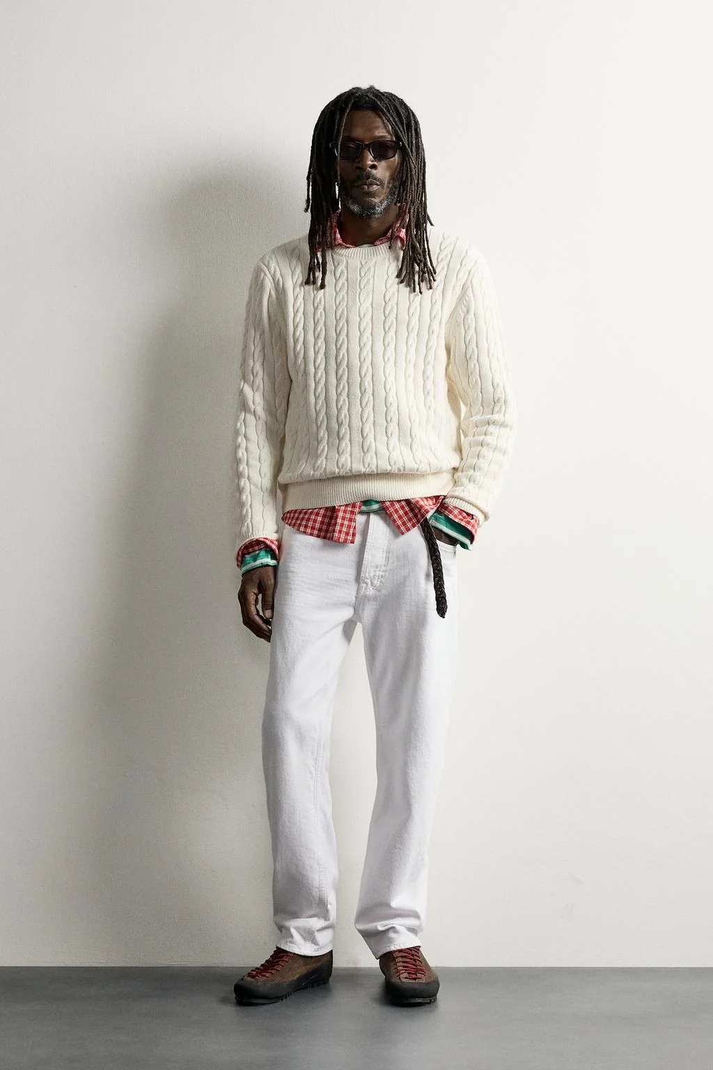 TEXTURED CABLE-KNIT JUMPER AARON LEVINE X ZARA