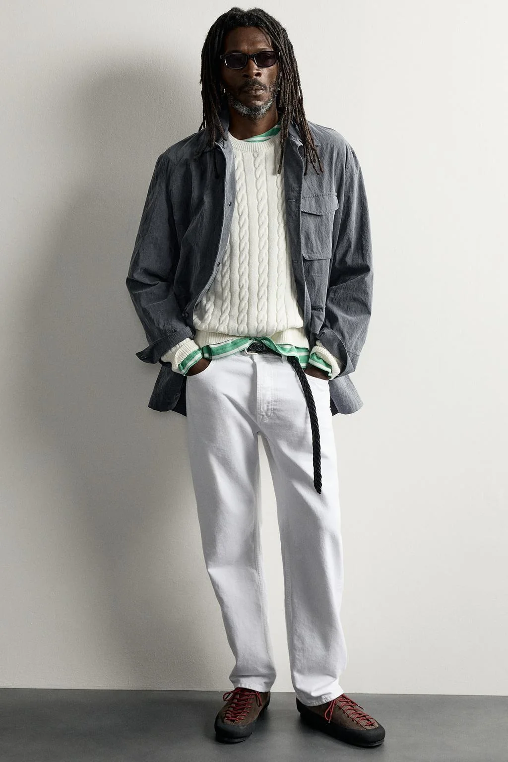 Кроссовки с подошвой из кожи Vibram® Aaron Levine x Zara